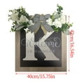 thumbnail image 3 of Agiferg Last Name Year Round Front Door Wreath,Decorative Hanging Plaques In Front Of The Door, 3 of 4