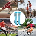 thumbnail image 5 of Calcetines de compresión deportivos - Calcetines de pantorrilla Calcetines elásticos - Calcetines de presión sobre la rodilla para maratón de ciclismo, 5 of 5