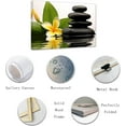 thumbnail image 2 of ZHONGYUTONG Spa Bathroom Wall Art Zen Stones & Flowers Green Leaves Paintings Meditation Canvas Prints Spa Artwork Spiritual Wall Decor Framed (20.00" x 30.00"), 2 of 5