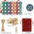 thumbnail image 3 of Wolfast DIY Advent Calendar Jute Fabric Bags Decoration And Numbers Stickers, 3 of 5