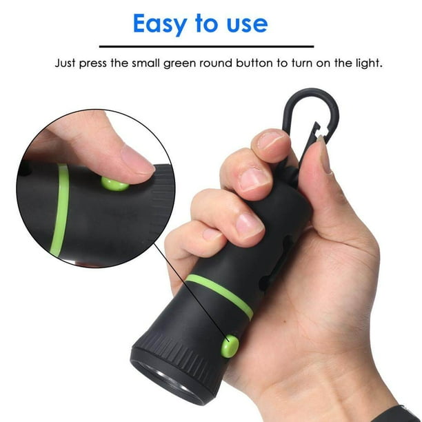 justharion Waste Bags Dispenser Flashlight Poop Connection Holder