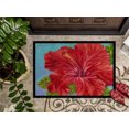 thumbnail image 3 of Carolines Treasures TMTR0319MAT Hibiscus Rouge par Malenda Trick Tapis Intérieur Ou Extérieur- 18 x 27, 3 of 4