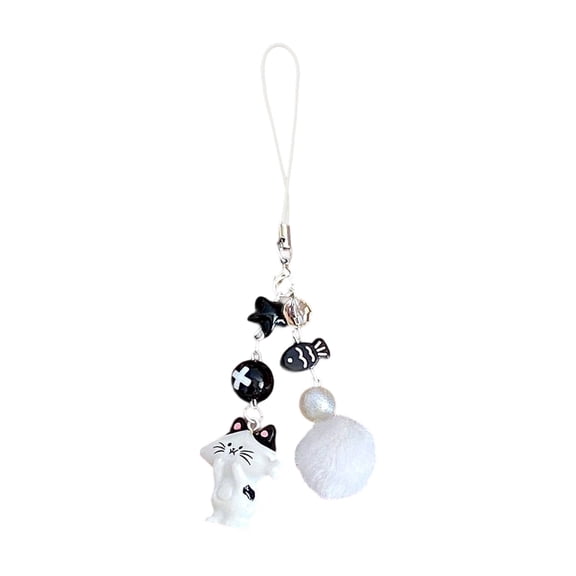 CATs Resin Keychain Pendant Multi-Functional Phone Charm for Students Professionals Travel