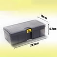 thumbnail image 6 of SPRING PARK Waterproof Clear Double Layer Plastic Tackle Box Carp Fishing Lures Storage Box Lightweight, 6 of 6