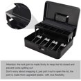 thumbnail image 4 of Locking Metal Cash Box with Coin Lid .L x .W x .H es Money Box with Key Lock SMCBB, 4 of 7