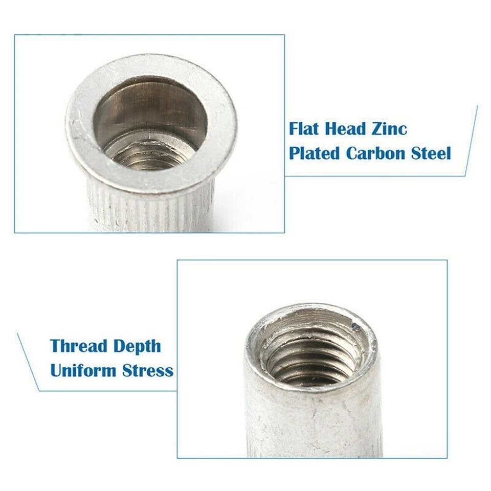 CIRCLE- 150Pcs Aluminum Rivet Nut Kit Metric Rivnuts Nutsert Assorted M3 M4 M5 M6 M8 Set