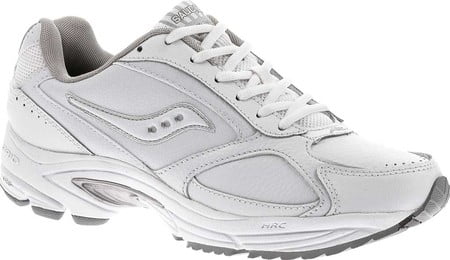 Saucony Mens Grid Omni Walking Shoe,White/Silver,10 M