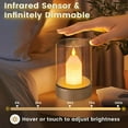 thumbnail image 2 of Flameless Candle Light, Rechargeable Gesture Sensing Flameless Candle for Home Decor, Dimmable LED Candles for Bedroom Table Centerpieces Wedding Party Decor, Fun Gifts for Women Mom, 2 of 7