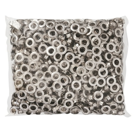 

1000pcs #4 1/2 Grommet Machine Grommets & Washers Nickel Eyelets Banner Tool for Posters Tags Signs Bags
