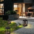thumbnail image 4 of Black Square Column Post Caps Lights Outdoor Waterproof LED Pillar Post Lamps with 3000K Warm Light Fence Post Cap Lights Aluminum Post Lights Fixture for Pool Gate Yard Deck Lawn Lanterns, 4 of 14