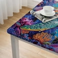 thumbnail image 5 of Awypu Sea Turtle Sea Turtle Gifts Square Fitted Tablecloth 100% Polyester Fiber 36*36, 5 of 8