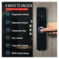 Tuya Electronic Smart Door Lock With Biometric Fingerprint / Smart Card