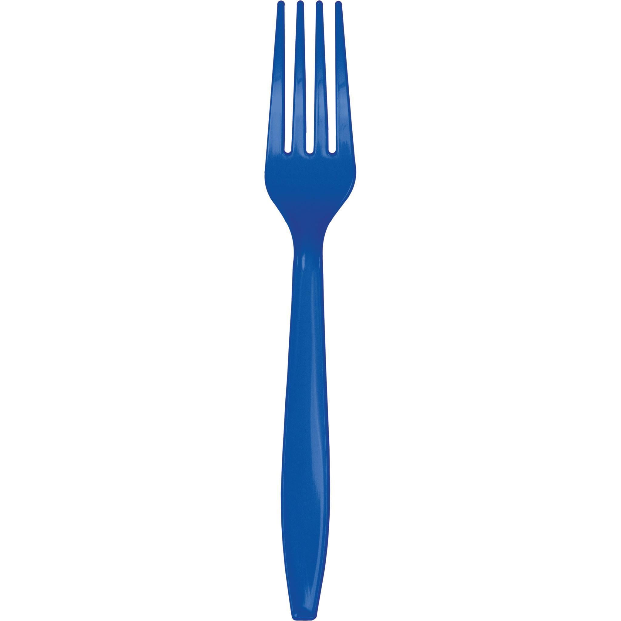 Creative Converting Cobalt Blue Plastic Forks, 50 ct