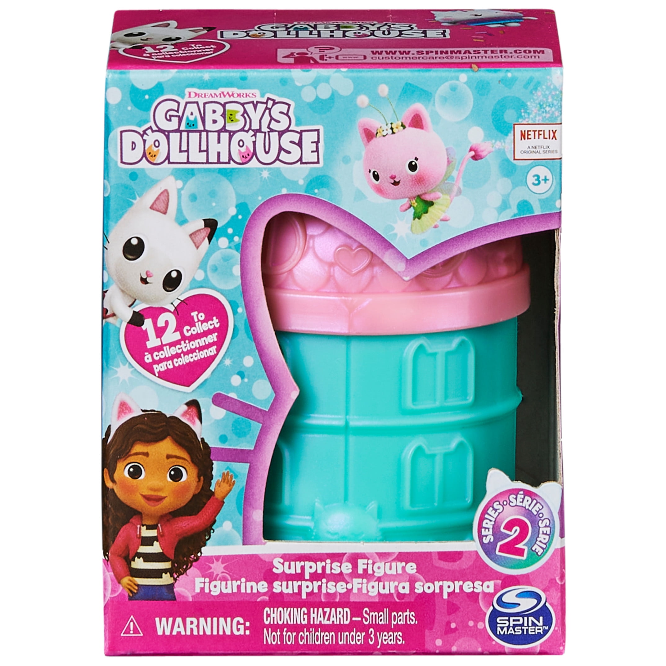 (2 pack) Gabby’s Dollhouse, Surprise Mini Figure, 3 inch (Style May Vary)