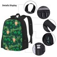 thumbnail image 3 of Disketp St Patrick's Day9 Large Capacity Backpack Lunch Bag Pencil Case Combination 3 Piece Set for Student, 3 of 7
