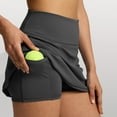 thumbnail image 4 of Skirts for Women Skirt Product Women's Double Layered Pleats Tennis Skirts For Women High Waisted Skirt With Shorts Pockets Workout Athletic Skort For Summer Casual Sports Skirts Black L, 4 of 8