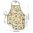 thumbnail image 2 of Easygdp Cute Bee Apron Waterdrop Resistant with 2 Pockets,Oil Resistant Cooking Kitchen Chef Apron for Women Men, 2 of 7