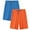 Bright Blue&Orange, variant on Mens Pajama Shorts Bamboo Rayon Lightweight Sleep Shorts Lounge Wear Pajama Pants with Drawstring Pockets 2 Pack(Black&Dark Gray,X-Large)