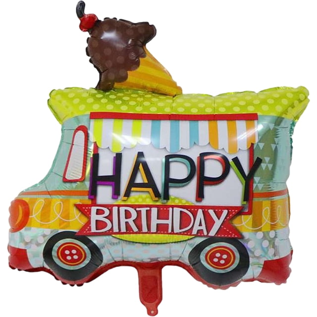 Globo de película de aluminio para transporte, camión de bomberos, camión de ingeniería, avión, decoración de fiesta de cumpleaños para niño, globo de coche