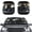 Black Cat Driver Pattern, variant on XYZCANDO Car Sun Shade with Peeking Cat Pattern, Two Piece Set for Truck and SUV, Blocks Sun Heat for Summer Trips