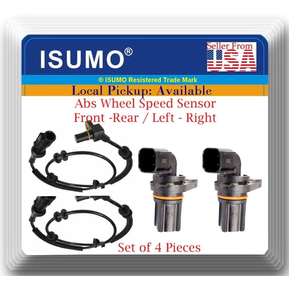 4 ABS Wheel Speed Sensor Front-Rear Left/Right Fits F150 MARK LT 2005-2008 W/4WD