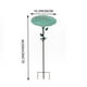 thumbnail image 3 of Comederos para pájaros, comedero para colibríes, comedero de baño de metal insertado en el suelo, comedero para jardín al aire libre, bandeja de baño de agua, comederos, 3 of 7