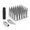 Silver-9/16"-18 32pcs, variant on 14mmx1.5 Spike Lug Nuts 32chrome M14x1.5 Nut 4.4 Inch Tall Closed End With 1 Socket Keypatible 1999-2026 Chevyado 1500 Gmc Sierra