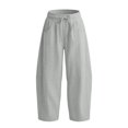 thumbnail image 5 of Landzoo Teen Girls Athletic Pants Curved Leg Sweatpants With Pockets And Drawstring Fall Casual Kid Girls Baggy Trousers, 5 of 5
