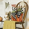 thumbnail image 4 of Sm:)e Polka Dot Pumpkin Fall Throw Pillow Cover 18x18 Inch Set of 2, Seasonal Autumn Thanksgiving Harvest Decoration for Home Sofa Couch, 4 of 7