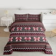thumbnail image 2 of Castle Fairy Boys Girls Cute Bowknot Queen Comforter Set,Black Red Bedding Comforter Set, 2 of 8