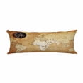 thumbnail image 1 of EREHome An old brass compass on a Treasure map Pillow Cover Body Pillowcase Pillow Protector 20x60 Inch, 1 of 1