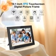 thumbnail image 3 of HE Baixu elx 10.1 Inch WiFi Digital Picture Frame, Smart Electronic Clound Digital Photo Frame with 1280 * 800 HD Touch Screen, Instantly Share Photos & Video, Gift for Friend and Fami, 3 of 6