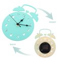thumbnail image 3 of Reloj despertador de madera para habitación infantil, estilo nórdico, decorativo, para dormitorio, cocina, oficina, silencioso, rústico, estilo granja., 3 of 7