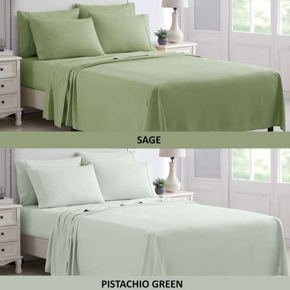 Kathy Ireland 6 Piece Brushed Microfiber Sheet Set