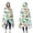 LightBlue Cartoon Dinosaurs-3, variant on Wearable Blanket,LightBlue Cartoon Dinosaurs Trees Pattern Hooded Wearable Flannel Blanket for Adults & Teens,Winter Poncho Shawl Wrap Cape Cozy Anti-Pill,50"x60"