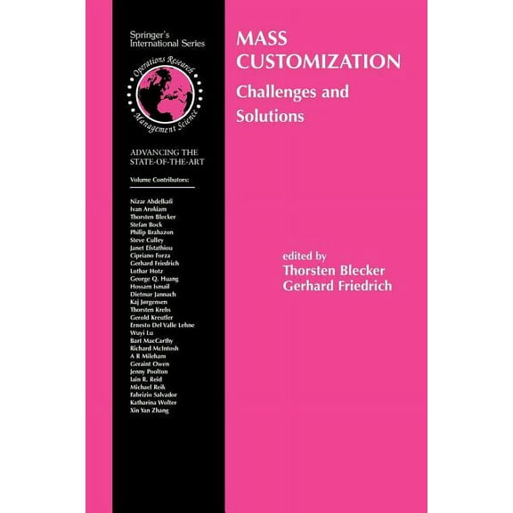 International Operations Research & Mana Mass Customization: Challenges and Solutions, Book 87, (Paperback)