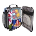 thumbnail image 4 of Square Lunch Bag 10.5*3.5*9.5 Inches Cooler Bag Lunch Bag Insulation Portable Durable Fashion Colorful Leopard and Butterflies, 4 of 6