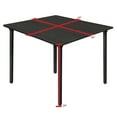 thumbnail image 3 of Kee 36" Square Folding Breakroom Table in Ash Grey/ Black, 3 of 7