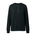 thumbnail image 4 of Ediodpoh Women's Solid Color Pullover Hoodies for Women Casual Half Zip Long Sleeve Sweatshirt for Autumn Winter Green XL, 4 of 6