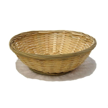 Garden Oatmeal Bowl - Bamboo 9 Inch Round Bread Bowl