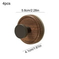 thumbnail image 3 of Suction Cup Wreath Hanger, Wooden Wall Hook for Glass Front Door/Window/Over Door/Outdoor, Christmas/Thanksgiving/Halloween/July 4th/Easter/Valentine/Fall/Summer/Spring ( 4-Pack), 3 of 7