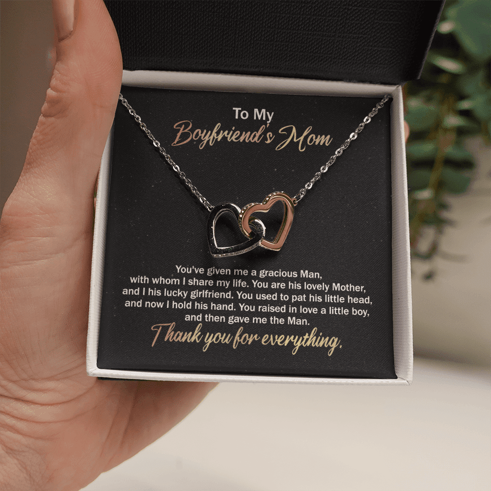To My Boyfriends Mom Necklace, Gift