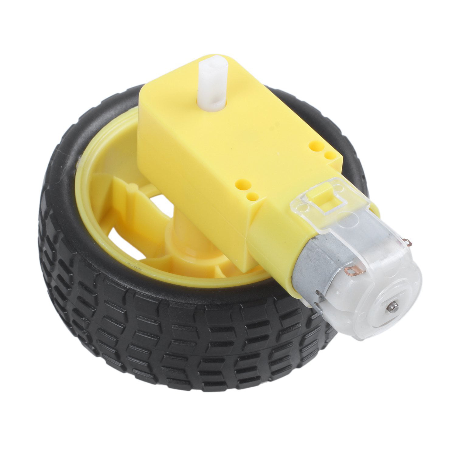 Smart Car Auto Rad Reifen Tire Wheel DC 3-6V Motor Gear für Arduino Robot
