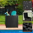 thumbnail image 6 of Pure Garden 50-Gal Outdoor Storage Box - Waterproof Patio Deck Box, Black, 6 of 8