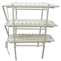 INTBUYING Hydroponic Plant Site Grow Kit 108 Holes Garden System Vegetable Horizontal 12 Pipes