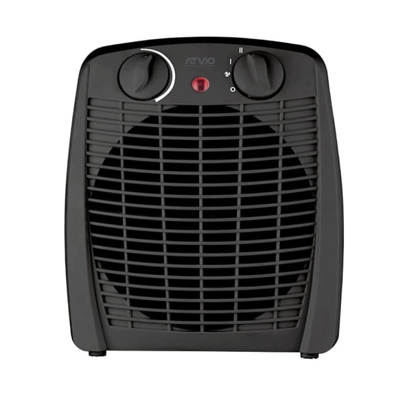 Calefactor Atvio Eléctrico de Escritorio Negro 23 cm de alto 1500W