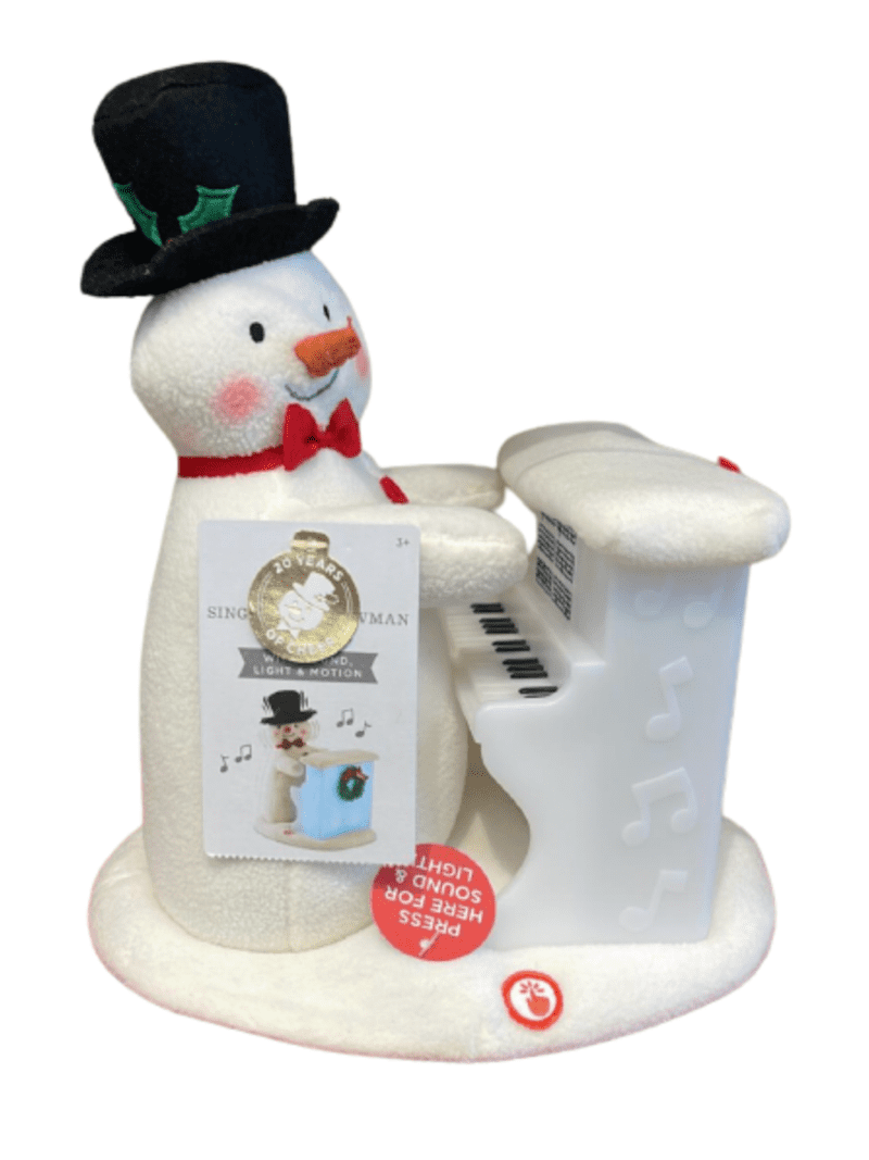 【NEW】Hallmark スノーマン ピアノ 音楽点灯 新品 Hallmark Musical Animated Snowman Plush, Lights Up, Plays Piano