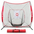 thumbnail image 1 of Morpilot Baseball/Softball Bundle | 7x7 Hitting Net | Strike Zone Target | Carry Bag | Practice Batting, Pitching, Catching | Backstop Screen Equipment Training Aids, 1 of 4