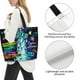 thumbnail image 3 of Fotbe New York City Bolsa Tote Estética de Lona con Estampado para Mujer - Bolsa Reutilizable de Hombro Casual para Vacaciones, Compras, Trabajo y Gimnasio, 3 of 8