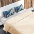 thumbnail image 5 of Yayeee Pillowcase Queen Size Set of 2 Satin Wrinkle Resistant Pillow Case, Blue Planet, 5 of 7